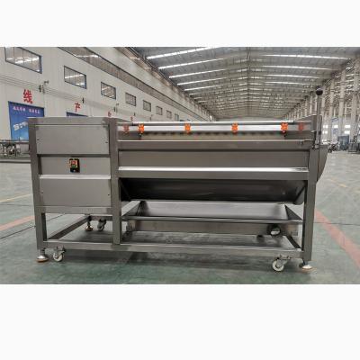 China High capacity roller washing vegetables sweep peeling machine seal and peeler potato washing and peeling machine for sale