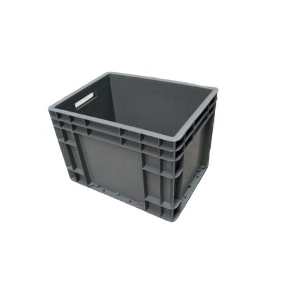 China Strong Box Light Gray Plastic Straight Wall Storage Container Packaging for sale