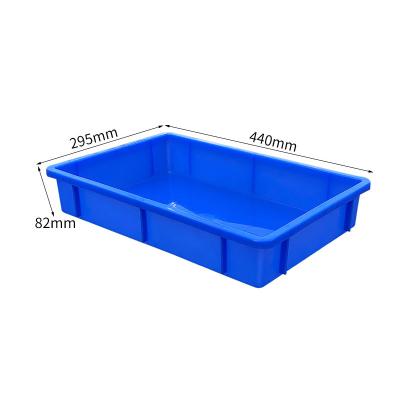 China Solid Box Colorful Stacking Plastic Shallow Boxes For Logistics for sale