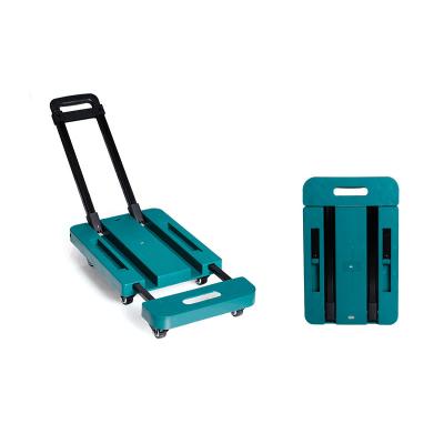 China China Large Capacity Platform Industrial Plastic Foldable Portable Hand Truck for sale