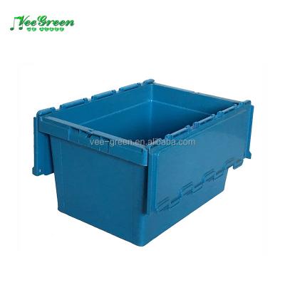 China Strong box 50L stackable plastic crate/swap plastic crate/plastic storage crate for sale