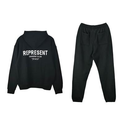 China Breathable represent hoodie set sport wear streetwear brand designer suit winter hoodies sweatpants and hoodies men for sale