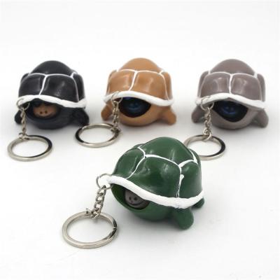 China Cute turtle head key chain cartoon tortoise telescopic wrench chains cute turtle head key chain tortoise compression toy noise fidgety telescopic toy for sale