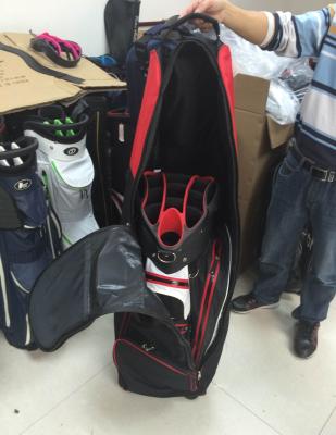 China golf ravel bag with wheel , golf bag , nylon golf bag , ravel golf bag for sale