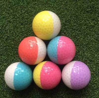 Chine boule de golf en cristal avec deux morceaux, boule de golf, mettant la boule de pratique à vendre