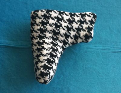 China knitted head cover , golf knitted golf putter head cover , golf putter head cover for sale