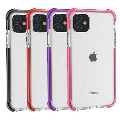 China 100% Eco-friendly Phone Case For Iphone 11 Case Crystal Clear Case Slim Soft TPU Hard PC Back Cover With Reinforced Corner Bumper For Iphone 11 Xr Max for sale