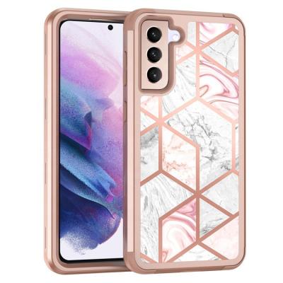 China Wholesale Marble Design Heavy Duty Shockproof Protector Cover Phone Case For Samsung S21 Fe 5G Case for sale