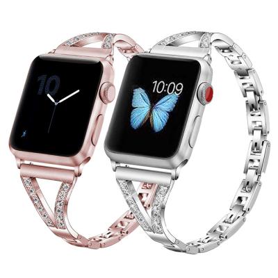 China 100% Eco-friendly #064 iWatch Wristband Straps For iWatch Series 6/5/4/3/2/1 Business Stainless Steel Metal For Apple Watch Band 38 /40mm 42/44mm for sale