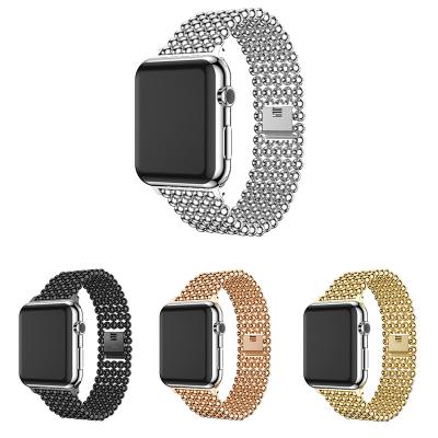 China 100% Eco-friendly #059 iWatch Wristband Straps For iWatch Series 6/5/4/3/2/1 Business Stainless Steel Metal For Apple Watch Band 38 /40mm 42/44mm for sale