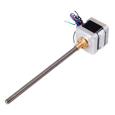 China Threaded Rod Nema 17 Stepper Motor 42H Threaded Rod Nema 17 Stepper Motor for sale