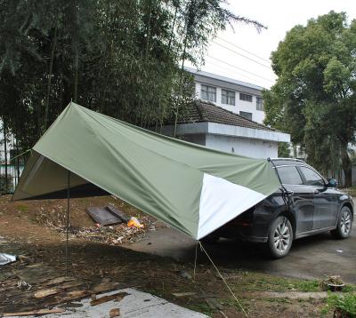 China Waterproof Car Awning CZX-570 Car Side Tent Sun Shelter, Portable Awning Camper Sun Shade with Adjustable Tarp Poles, Car Tarp Tent Shelter for sale