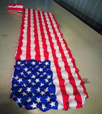 China CZX-278 TPU Sleep Pad Ultralight Sleep Pad, Ultralight Inflatable Sleep Pad Printed with American National Flag for sale