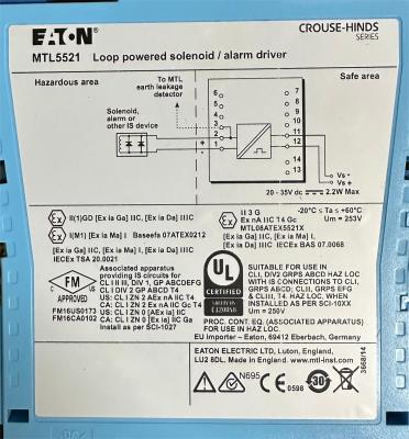 Cina MTL5521 MTLx521 SOLENOID ALARM DRIVER CE in vendita