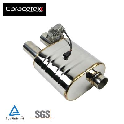 China Caracetek Stainless Steel Muffler Pipe Exhaust Cutout Cutout Dump Valve With Electric Motor for sale