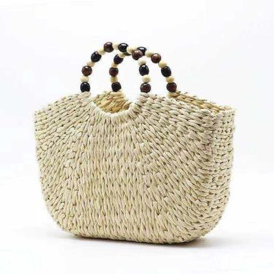 China Ellyson 2022 Summer Women's Straw Tote Women Hand Woven Chic Rattan Handbags Hobo Beach Bag Eco-friendly Supplier Factory for sale