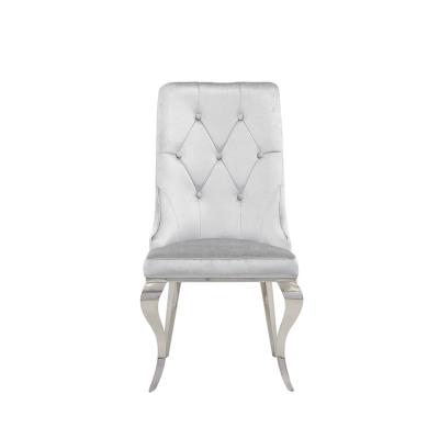 China High Quality Cheap Price Good Quality Upholstered Stainless Steel Dining Chair Banquet Event Upholstered Chair for sale