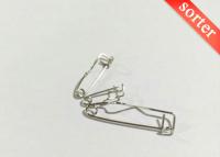 Chine Hot sell badge base crimp safety pin à vendre