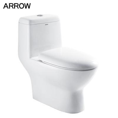 China Hot Selling Double-flush Sanitary Ware Washdown Or Siphonic Ceramic One Piece Toilet for sale