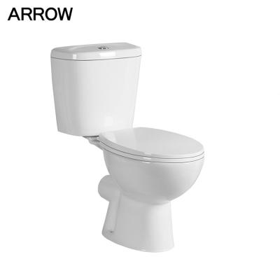 China Ceramic Toilet Bowl Ware Rectangle Sanitary Toilet Double-Flow P Trap Washroom Sling for sale