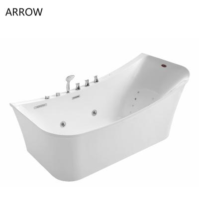 China Three Side Massage Bathtub ARROW Skirt Acrylic Whirlpool Spa Bath for sale