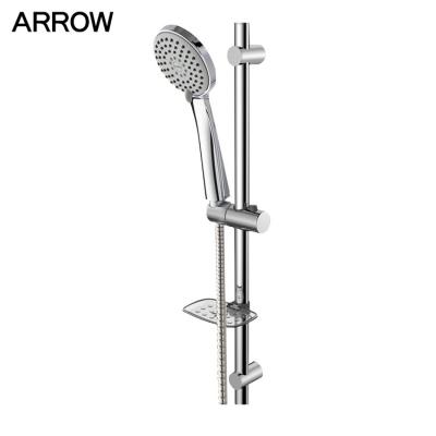 China With Slide Bar Hotel Chrome Brass Shower Faucet Concealed Wall Mounted Faucet for sale