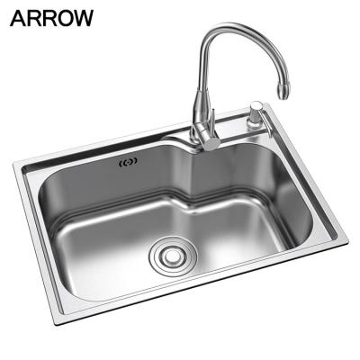 China Commercial Free Stainless Steel Kitchen Sink Workbench Table Used Lavatory Faucet With Soap Dispenser for sale