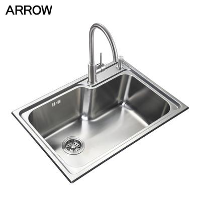 China Faucetless Customized Family Restaurant Hand Wash Basin Undermount Deep Kitchen Sink for sale