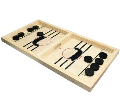 China Big Natural Material Mini Party Fast Sling Puck Board Game Paced Slingpuck Winner Fun Play Board Game For Adults And Kids for sale