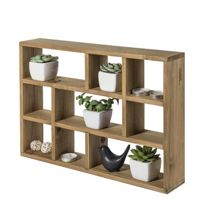 China China Factory Wholesale Adjustable Height Wooden Wall Hanging Home Wooden Shelf for sale