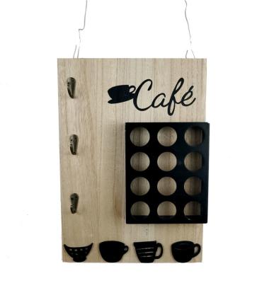 China Wholesale New Design Wooden Coffee Pod Stand Sustainable Coffee Pod Capsule Holder for sale