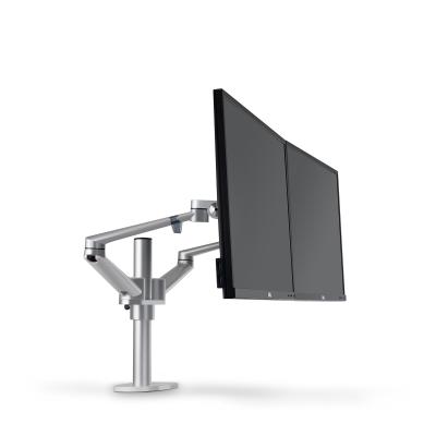 China 360Â ° UPERGO Adjustable Screen Rotation Clamp Mount Desk Arm LCD Computer 17-32 Inch Dual Support Monitor Arm for sale