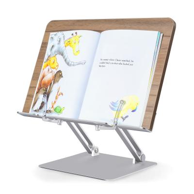 China Upergo Adjustable Height Hot Selling Metal Folding Book Reading Stand for Kids and Adults Aluminum Book Reading Stand for sale