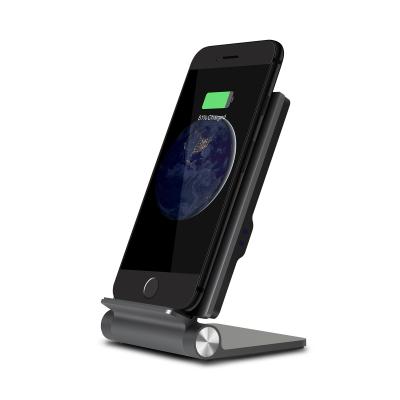 China Triple Protection for Safely Charging UPERGO Bedside Portable Folding Mobile Desktop Cell Phone Wireless Charger Stand for sale