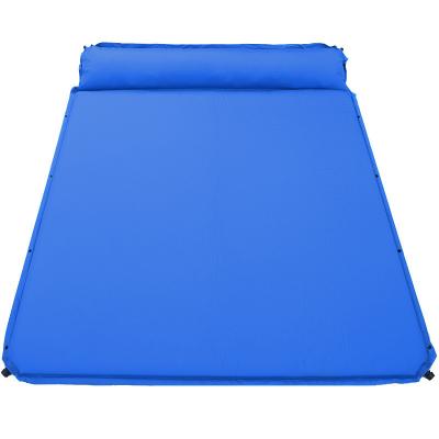 China Car Travel Compound Outdoor Inflatable Bed Mat Mummy Pads With Pillow Utralight Air Mattress Camping Tent Cloth Moisture Proof Protection for sale