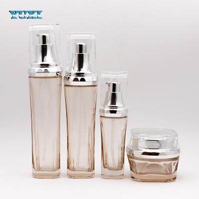 China Unique Empty Cosmetic Bulk Beauty Glass Cosmetic Containers for sale