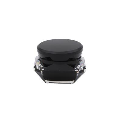 China Skin Care Black Diamond 50ml Cream Acrylic Cosmetic Jar for sale