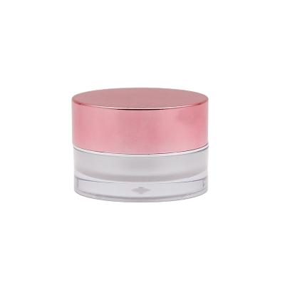 China 5g 15g Cosmetic Gold Acrylic Lip Balm Empty Jar for sale