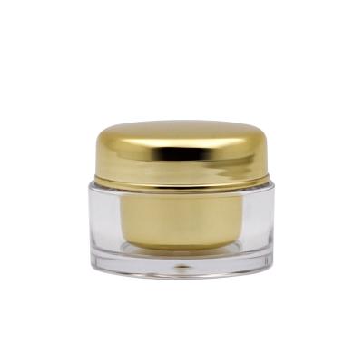 China Skin Care Cream Shiny Gold 5g Acrylic Eye Cream Jar for sale