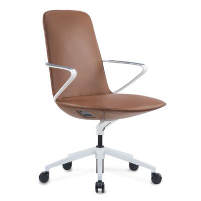 China (Size)Adjustable High Quality Modern Luxury Genuine Leather Office Chair Supplier For Project for sale