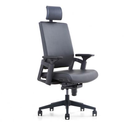 China Adjustable (Height) Leather High Quality Modern Swivel Height Adjustable Home Office Chair Executive Office Chairs for sale