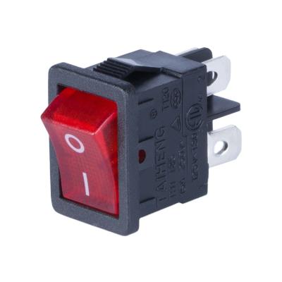 China 250v t125 electrical equipment delivery 4 pins 15a quick spring return switch with pilot lamp for sale