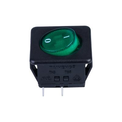 China 30mmx30mm ON-OFF rocker switch with lamp on electric appliance hot sale factory price for sale