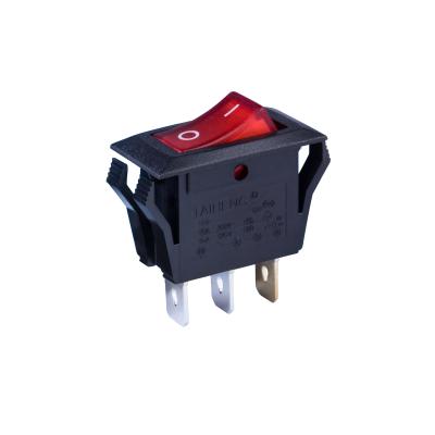 China Electric Equipment Reliable Quality 15A 250VAC Three Pin Two Way Rocker Switch For Fruit Juice Machine for sale