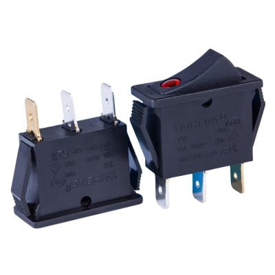 China Wholesale safty electric equipment rocker switch SPDT 3 pin with led light for home appliance for sale