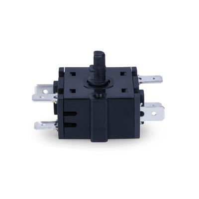 China Safety Equipment Safety Approval 6 Position Electric High Quality Rheostat Rotary Switch For Furnace Machine for sale