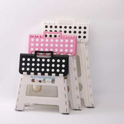 China Foldable New Portable Contraction Step Listing Plastic Folding Stool for sale