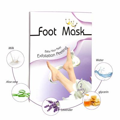 China Delux Soft Collagen Natural Foot Treatment Hand Peeking Care Feet Peeling Sheet Foot Mask for sale