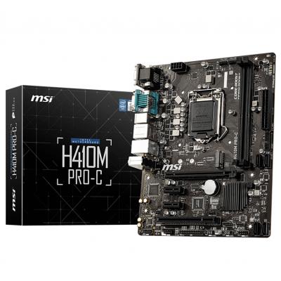 China MSI H410M PRO-C Desktop Motherboard Supports 10th Gen Intel Core / Pentium Celeron CPU For LGA 1200 Socket for sale