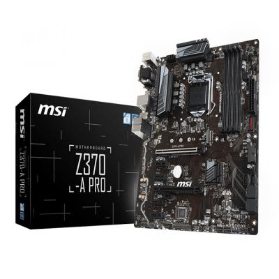 China MSI Intel Z370 A PRO Gaming Motherboard 64GB DDR4 LGA1151 PCI-E 3.0 ATX Desktop Motherboard for sale